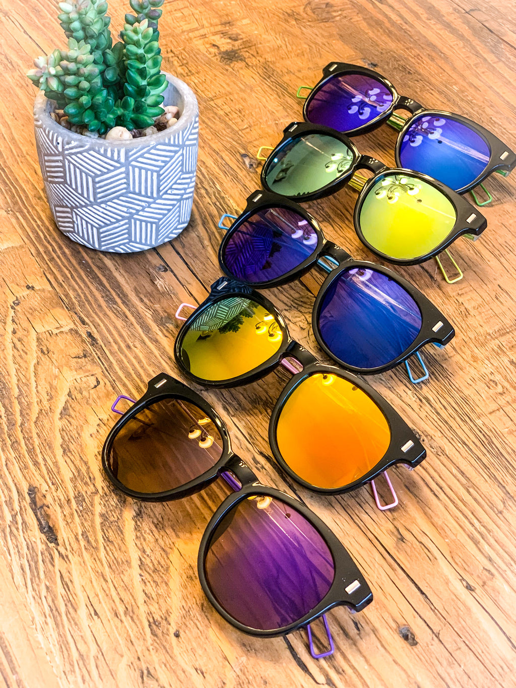 Colored Arm Sunglasses