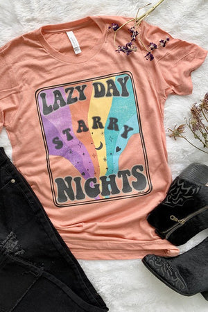 Lazy Day Starry Nights Graphic Tee