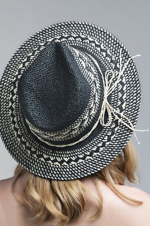 Woven Crisscross Panama Hat