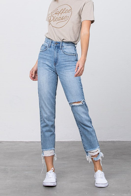 Experimental Trend Tapered Jeans