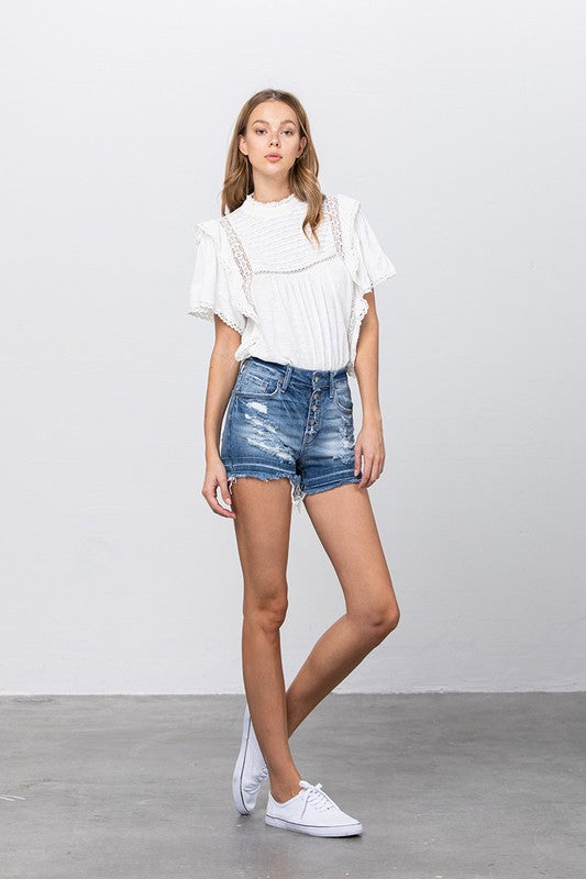 Lily Distressed Shorts