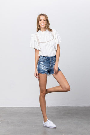 Lily Distressed Shorts