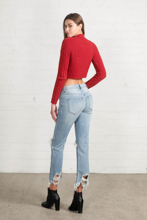 Alice Cropped Straight Jeans