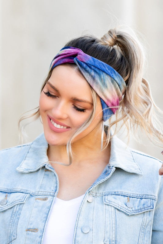 Tie Dye Twist Design Headwraps