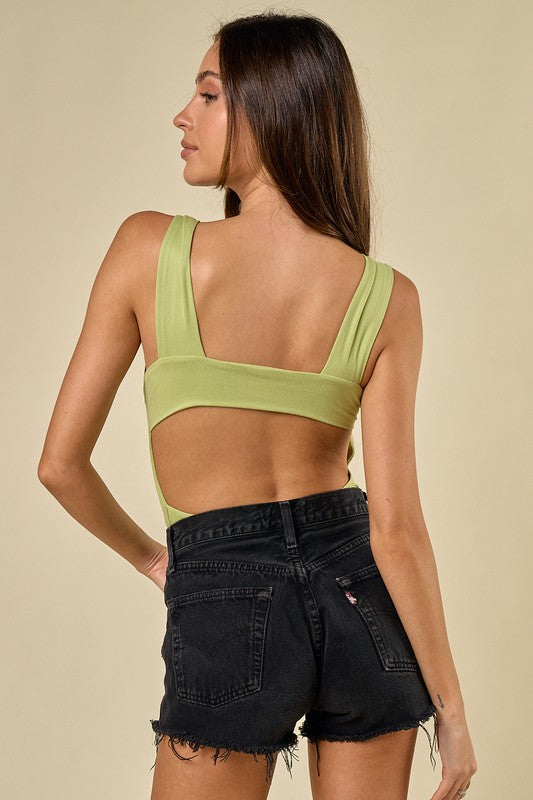 Open Back Square Neck Bodysuit