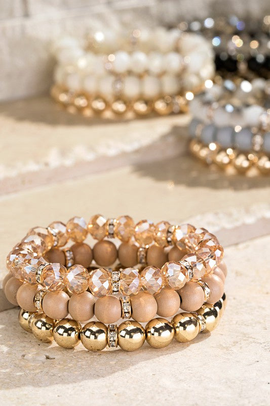 Set of 3 Shimmering Bracelet