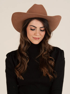 Toffee Augusta Suede Cowgirl Hat