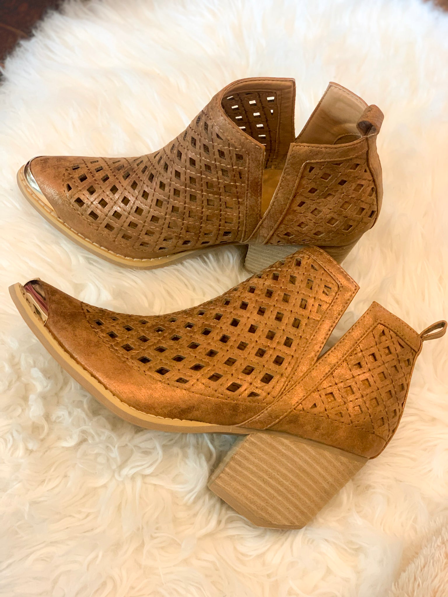 Deep v ankle sales booties