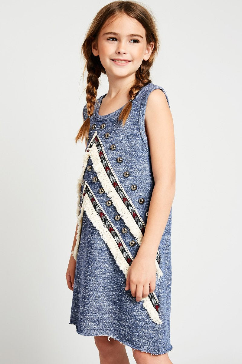 Embellished Knit Tank Dress