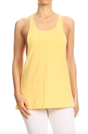 Racer back loose fit tank