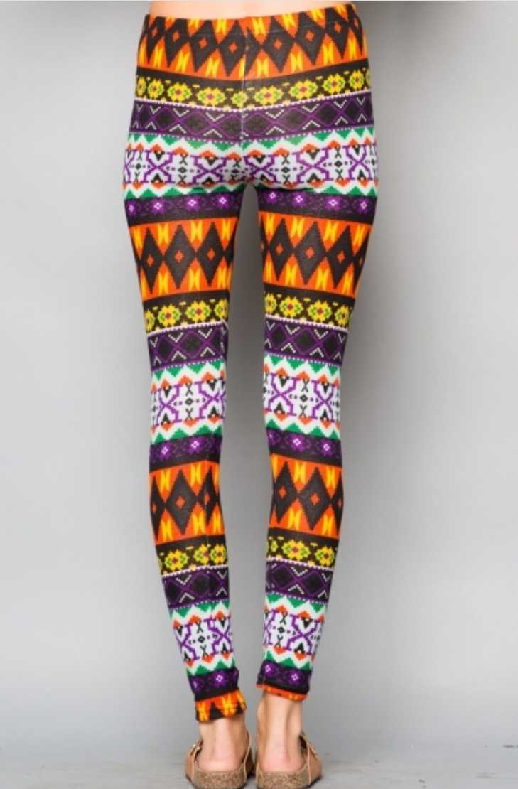 Printed Hacci Sweater Leggings