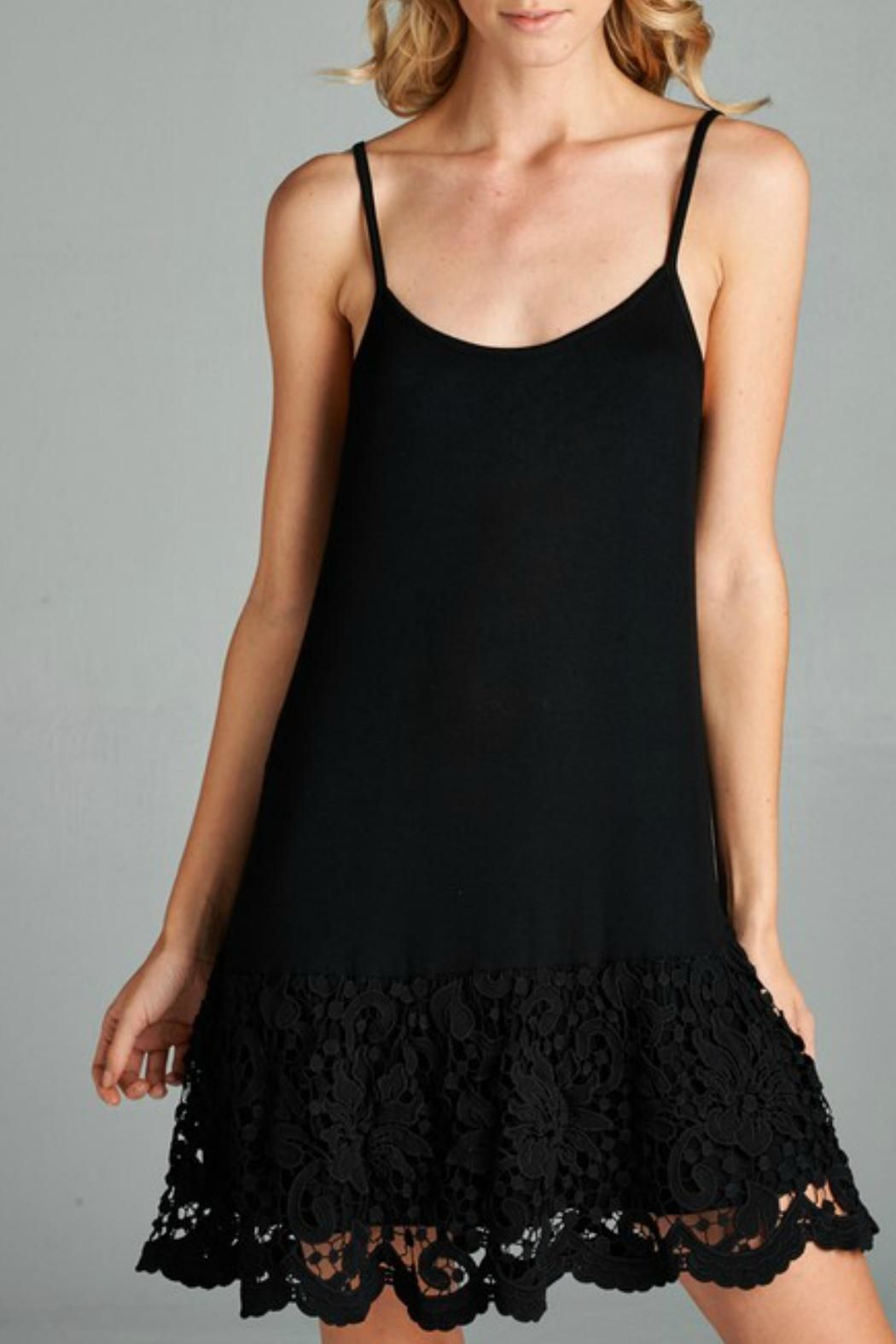 Black Lace Layering Dress Extender Southern Fried Glam Black Lace Layering Dress Extender Southern Fried Glam