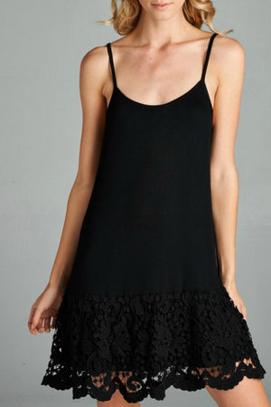 Black Lace Layering Dress Extender Southern Fried Glam Black Lace Layering Dress Extender Southern Fried Glam