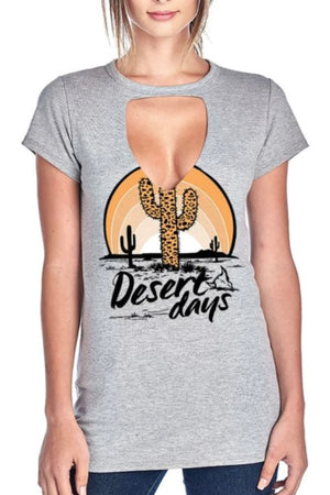 Desert Days Cut Out Graphic Tee