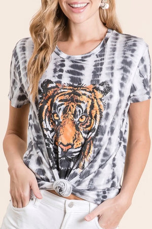 Tie Dye Tiger Graphic Tee