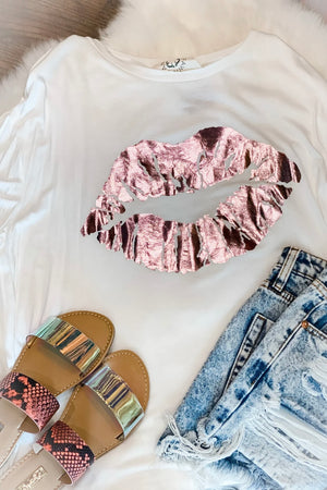 Foil Lips Graphic Tee