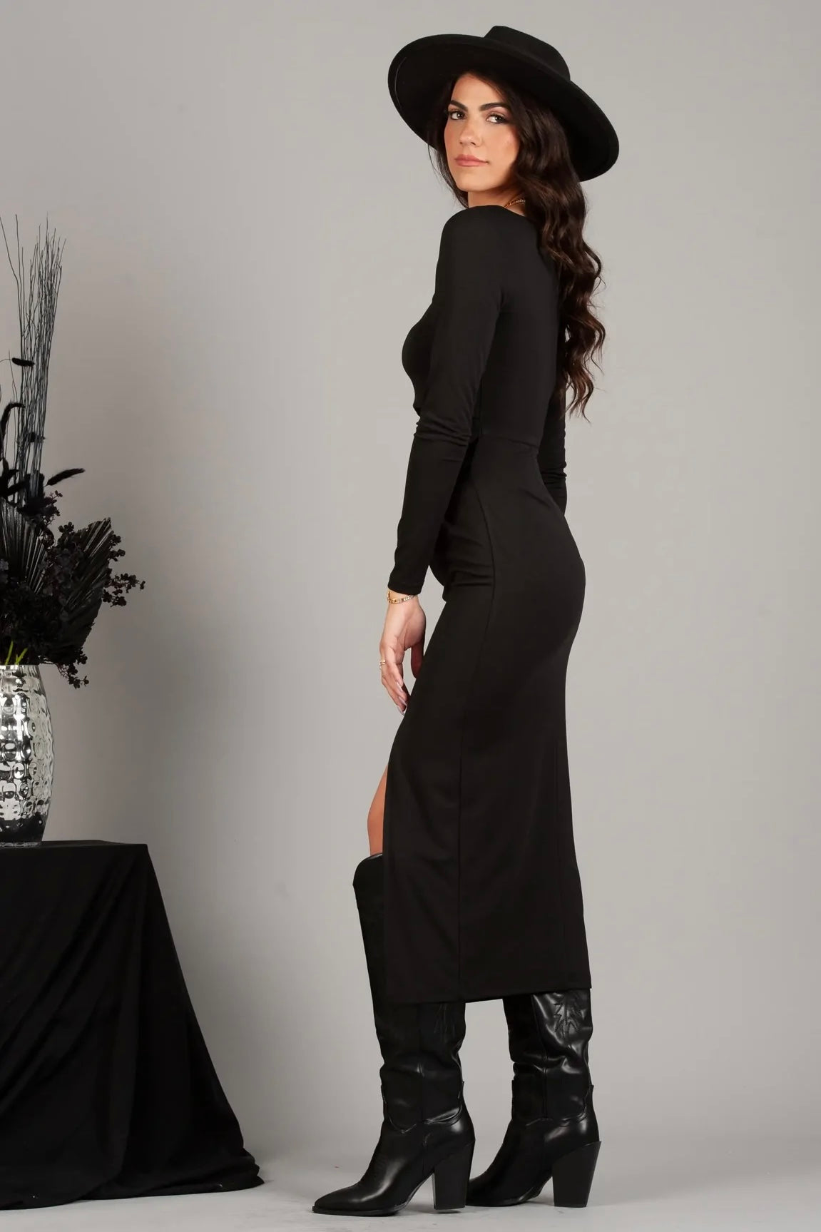 aria cut out maxi dress Aria Cutout Silhouette Dress – Southern Fried Glam