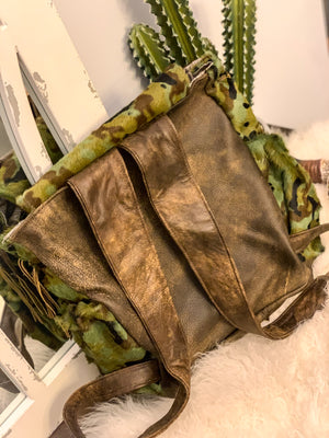 Leather Camo Cowhide Rosie Backpack