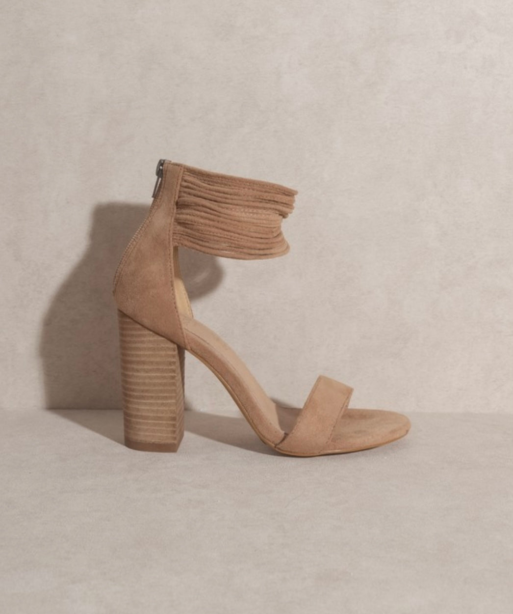 Blair Faux Suede Strappy Heeled Sandal