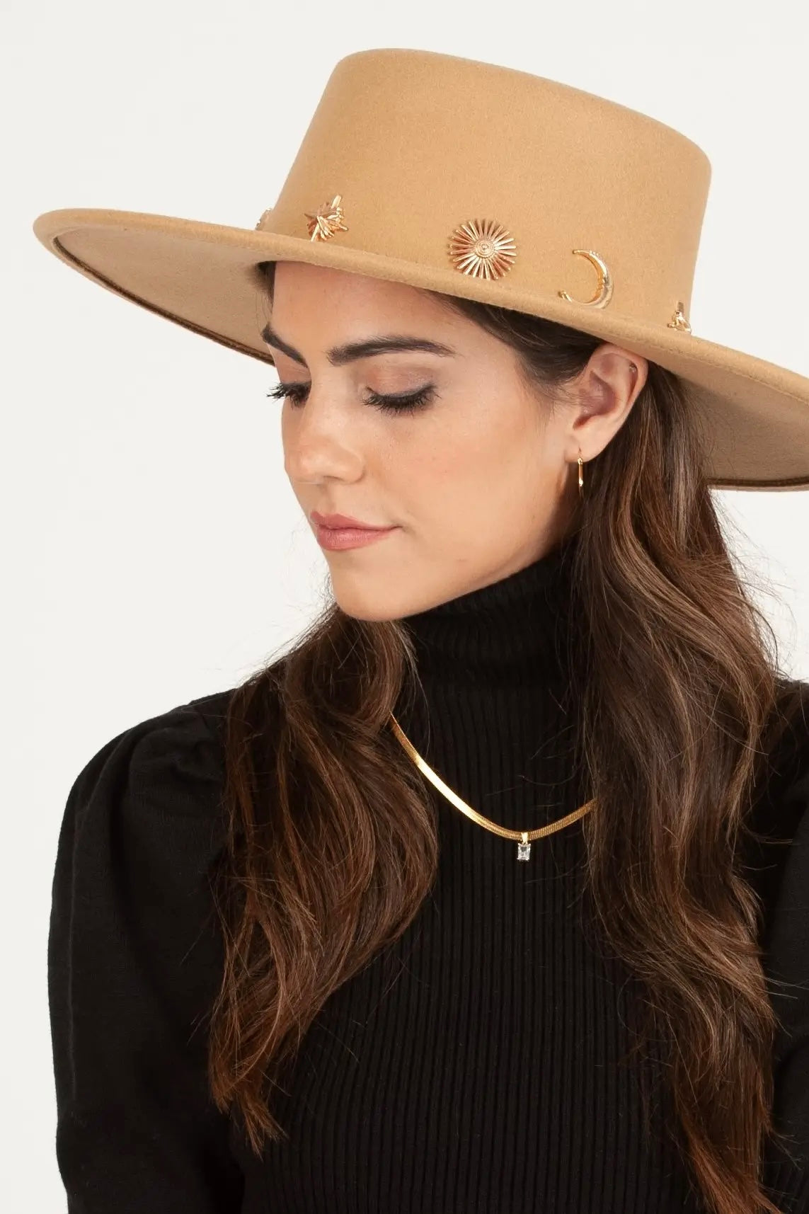 Camel Star Gazer Embellished Hat – Southern Fried Glam display picture 3