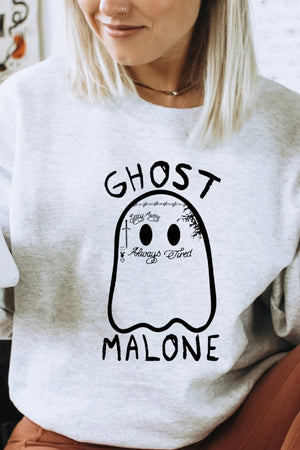 Grey Ghost Malone Graphic Sweatshirt